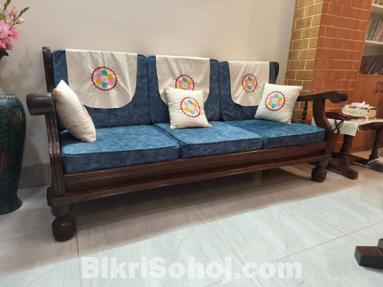Wooden sofa set